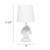 Chess Horse Table Desk Lamp with Tapered Shade - 17.25" - White - IMAGE 3