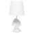 Chess Horse Table Desk Lamp with Tapered Shade - 17.25" - White - IMAGE 5