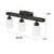 Wall Mounted Three Light Vanity Fixture with Cylinder Glass Shade - 23.5" - Oil Rubbed Bronze and White - IMAGE 3