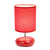 Traditional Mini Round Rock Table Lamp with Drum Shade - 10.25" - Red - IMAGE 4