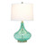 Dimpled Glass Table Desk Lamp with White Tapered Shade - 24" - Seafoam Green - IMAGE 3