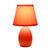 Ceramic Table Desk Lamp with Tapered Drum Shade - 9.5" - Orange - IMAGE 4