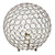 Medium Ellipse Crystal Sphere Orb Bedside Table Lamp - 10" - Antique Brass - IMAGE 1