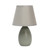 Ceramic Table Desk Lamp with Tapered Drum Shade - 9.5" - Gray - IMAGE 1