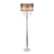 Chrome Cascading Crystal Floor Lamp with Round Shade  - 62" - Silver and Black - IMAGE 4