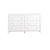6-Drawer Wooden Bedroom Double Dresser - 58" - White - IMAGE 1