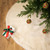 Premium-Sized Faux Fur Christmas Tree Skirt - 72" - Cream - IMAGE 1