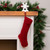 Diamond Cable Knit Christmas Stocking - 20" - Red - IMAGE 1
