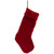 Diamond Cable Knit Christmas Stocking - 20" - Red - IMAGE 2