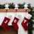 Velvet JOY Christmas Stockings - 20"- Red - Set of 3 - IMAGE 1