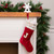Velvet JOY Christmas Stockings - 20"- Red - Set of 3 - IMAGE 3