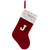 Velvet JOY Christmas Stockings - 20"- Red - Set of 3 - IMAGE 6
