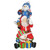 Stacked Snowman and Santa Christmas Commercial Outdoor Decoration - 60" - IMAGE 1