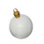 Merry Christmas Commercial Ball Ornament Outdoor Decoration - 26" - White and Gold - IMAGE 3