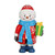 Snowman Holding Gift Commercial Christmas Outdoor Decoration - 36" - IMAGE 1