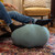 Fall Harvest Textured Pumpkin Pouf Ottoman - 24" - Green - IMAGE 2
