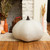 Textured Pumpkin Fall Harvest Pouf Ottoman - 24" - White - IMAGE 3