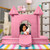 Kids Trifold Wall and Drawbridge Castle Gate Barricade - 64" - Pink - IMAGE 2