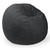 Large Faux Fur Round Bean Bag Chair - 4' - Black - IMAGE 4