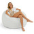 Large Round Faux Fur Bean Bag Chair - 4' - White - IMAGE 2