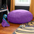 Kids Junior Cocoon Microsuede Bean Bag Chair - 48" - Purple - IMAGE 6