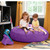 Kids Junior Cocoon Microsuede Bean Bag Chair - 48" - Purple