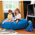 Cocoon Kids Microsuede Bean Bag Chair - 48" - Blue - IMAGE 3