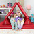 6-Piece Zipline Playscape Kids Furniture Playset - 66" - Cherry Red - IMAGE 3