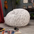 Plush Faux Fur Bean Bag Chair - 48" - Gray - IMAGE 5