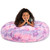 Faux Fur Abstract Bean Bag Chair - 4' - Unicorn Pink - IMAGE 1