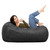 Rectangular Bean Bag Lounger - 4' - Black - IMAGE 5