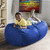 Bean Bag Lounger with Zipper - 4' - Blue - IMAGE 3