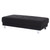 Linen Upholstered Tufted Ottoman - 57" - Black - IMAGE 1