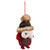 Plush Baby Owl in Plaid Christmas Ornament - 7" - IMAGE 3