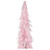 Small Layered Feather Cone Tree Glittered Christmas Decoration - 16" - Pink - IMAGE 2