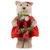 Woodland Girl Bear Holding Wreath Christmas Figure -  10" - IMAGE 2