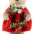 Woodland Girl Bear Holding Wreath Christmas Figure -  10" - IMAGE 5