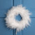 Wispy Feather Christmas Wreath - 14.5" - Unlit - Winter White - IMAGE 1