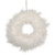 Wispy Feather Christmas Wreath - 14.5" - Unlit - Winter White - IMAGE 2