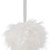 Wispy Feather Christmas Ball Ornament - 6" - White - IMAGE 3