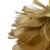 Glittered Feathers Christmas Ball Ornament - 6" - Tan - IMAGE 5