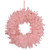 Glittered Feathers Small Artificial Christmas Wreath - 14.5" - Unlit - Pink - IMAGE 2