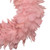 Glittered Feathers Small Artificial Christmas Wreath - 14.5" - Unlit - Pink - IMAGE 3