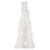 Layered Wispy Feather Cone Tree Christmas Decoration - 19.5" - Winter White - IMAGE 2