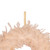Glittered Feathers Christmas Wreath - 14.5" - Unlit - Peach - IMAGE 5