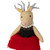 Sitting Reindeer Girl in Dress Christmas Figure - 5.5" - IMAGE 5