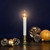 Single Light Window Candle with Timer - 9" - White and Gold - Set of 4 - IMAGE 2