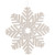 Snowflake Shaped Cut-Out Wooden Christmas Ornaments - 4.75" - White - Set of 4 - IMAGE 4