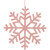 Wooden Snowflake Christmas Ornaments - 4.75" - Pink - Set of 4 - IMAGE 3
