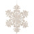 Snowflake Shaped Wooden Cut-Out Christmas Ornaments - 4.75" - White - Set of 4 - IMAGE 5